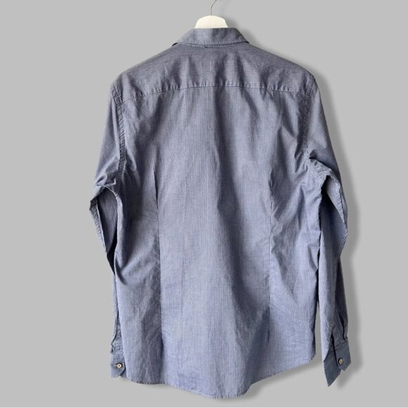 Ted Baker Pinstriped Button Down Oxford Shirt - Picture 2 of 15